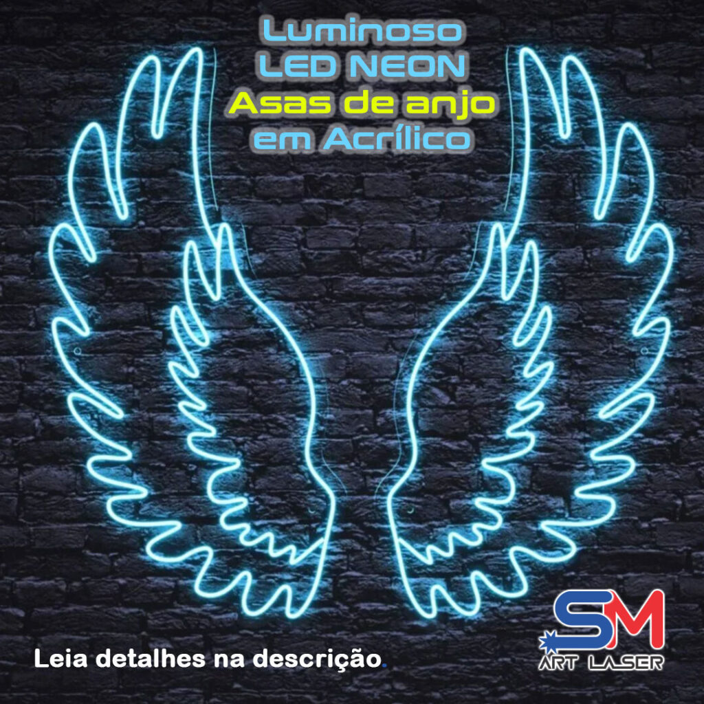 Led Neon Asas de Anjo