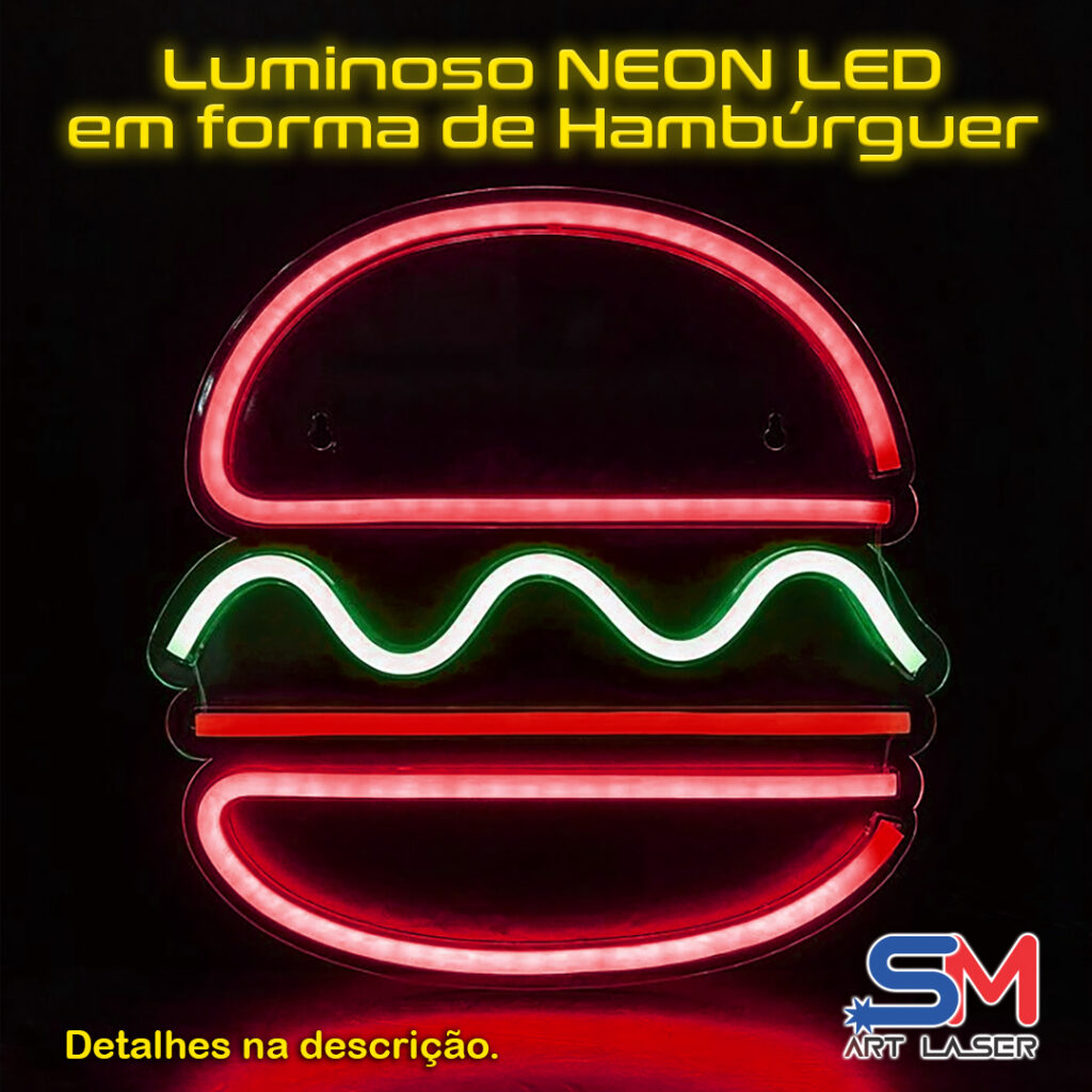 Led Neon Hambúrguer