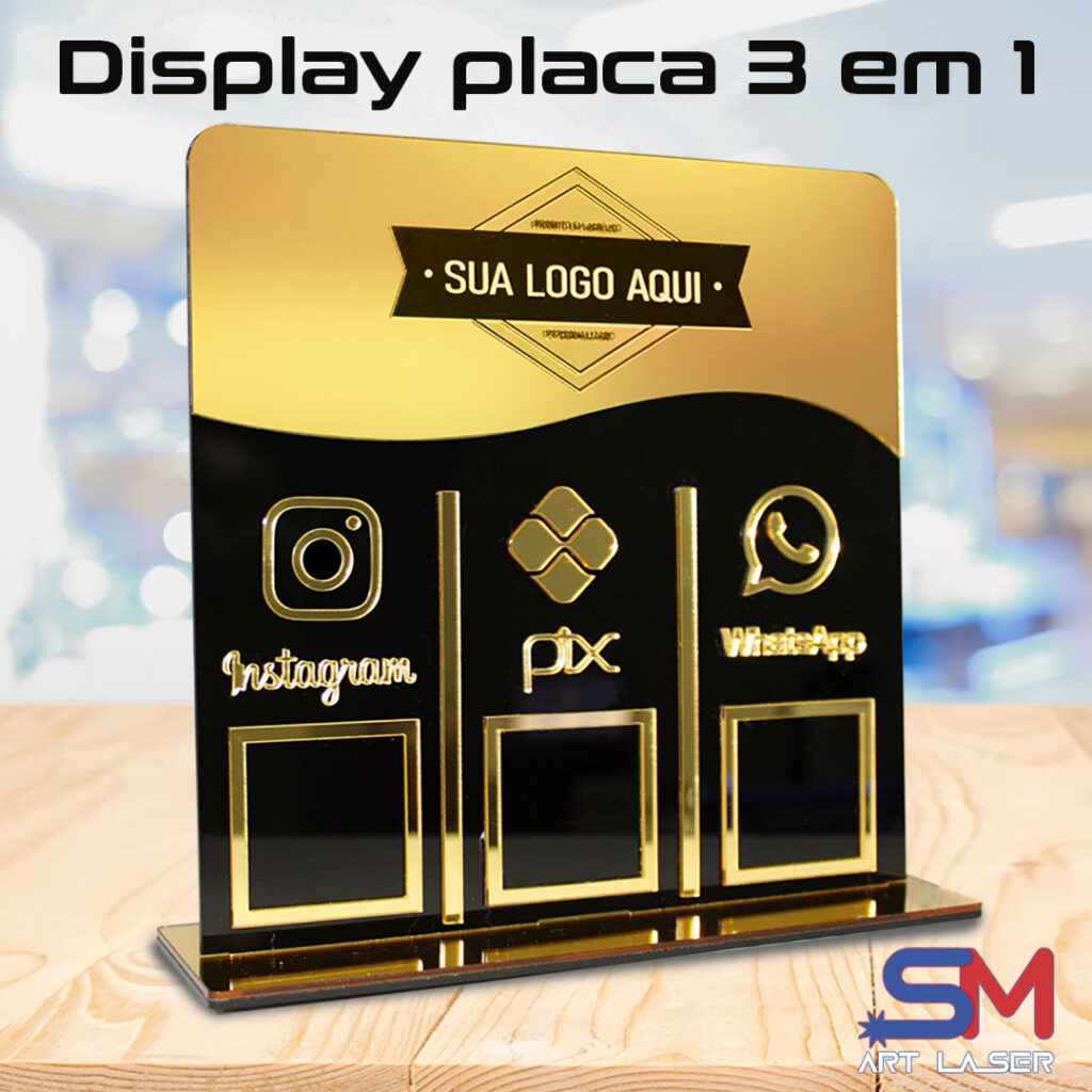 Display placa Pix 3 em 1